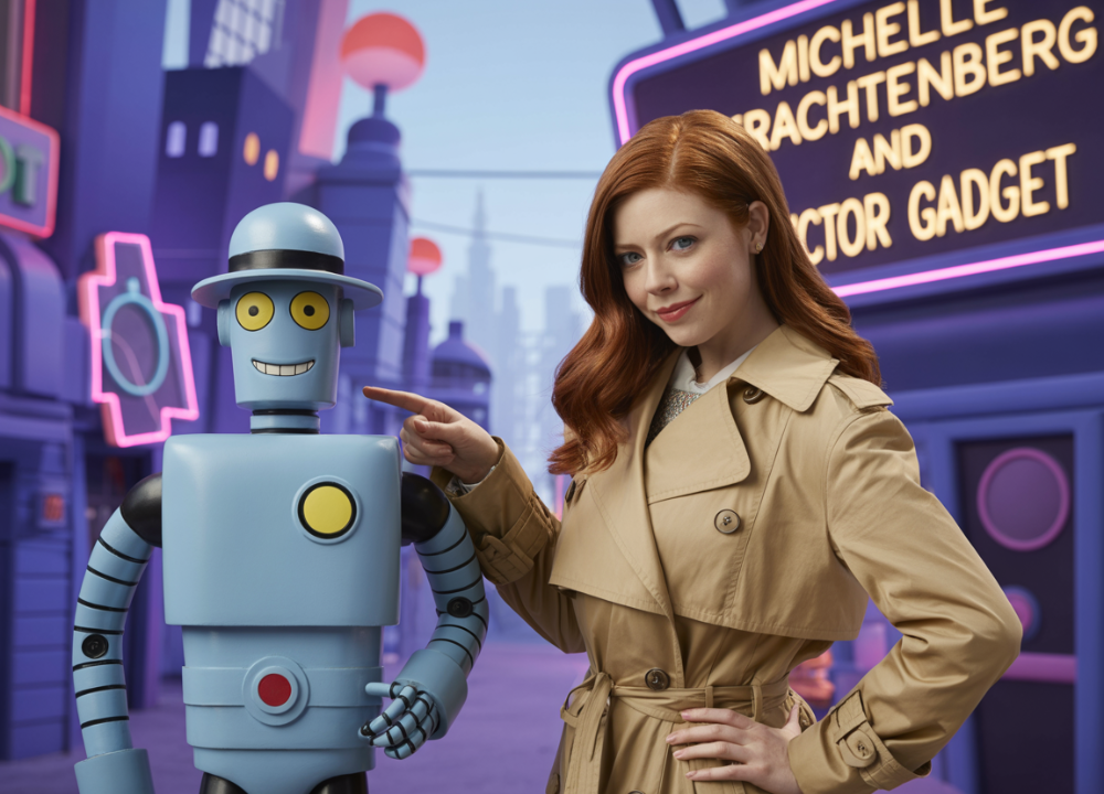Michelle Trachtenberg and Inspector Gadget
