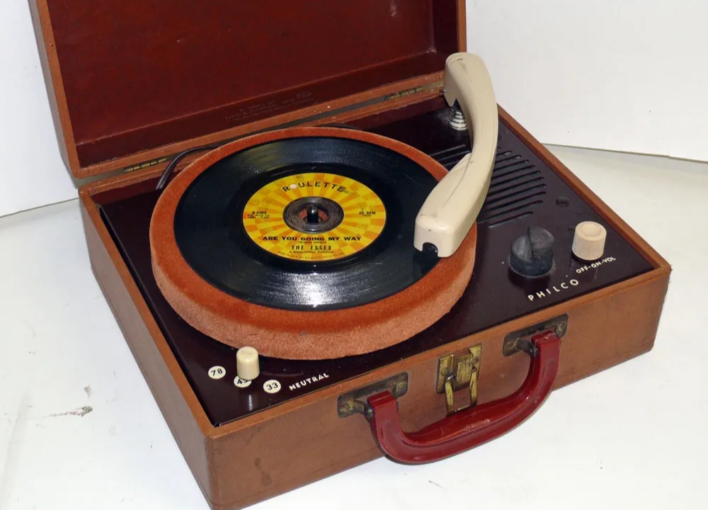 vintage record player